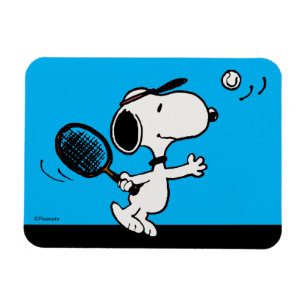 Jordnötter Snoopy Plays Tennis Magnet