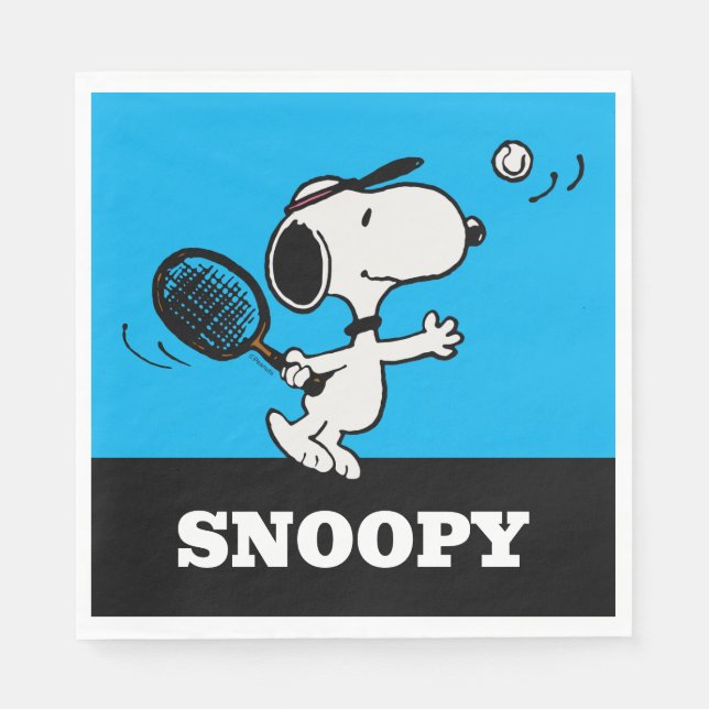 Jordnötter | Snoopy Plays Tennis Pappersservett (Framsidan)