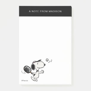 Jordnötter   Snoopy Plays Tennis Post-it Block