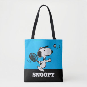 Jordnötter Snoopy Plays Tennis Tygkasse