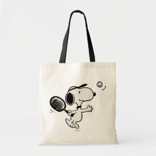 Jordnötter Snoopy Plays Tennis Tygkasse