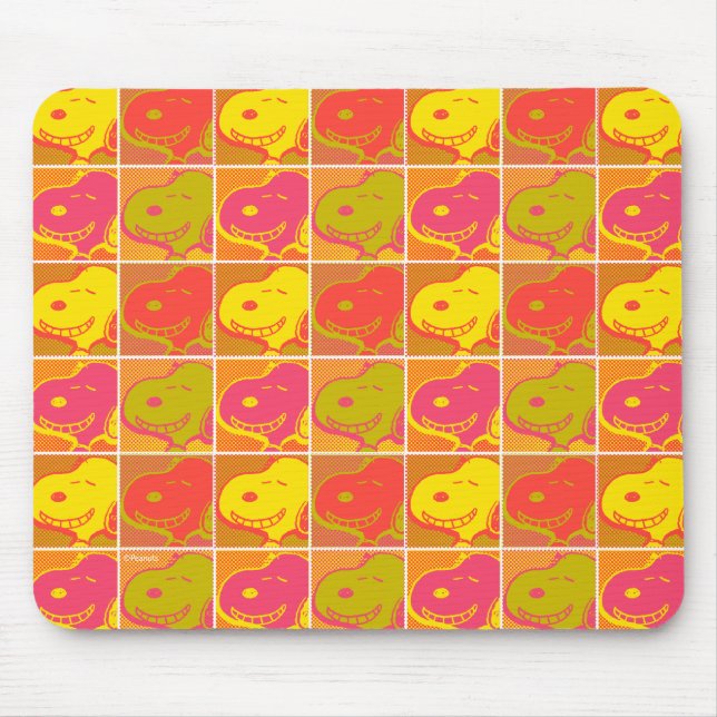 Jordnötter | Snoopy Pop Art Mönster Musmatta (Framsidan)