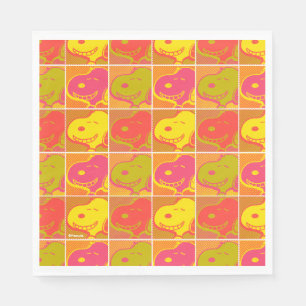 Jordnötter   Snoopy Pop Art Mönster Pappersservett