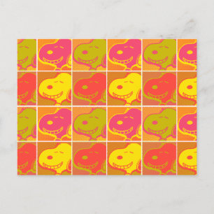 Jordnötter   Snoopy Pop Art Mönster Vykort