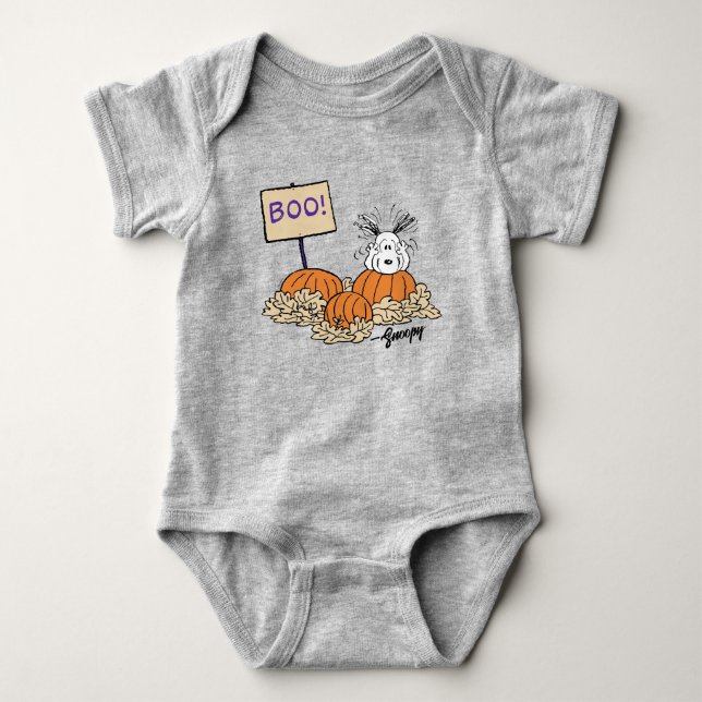 Jordnötter | Snoopy Pumpkin Patch Boo! T Shirt (Framsida)