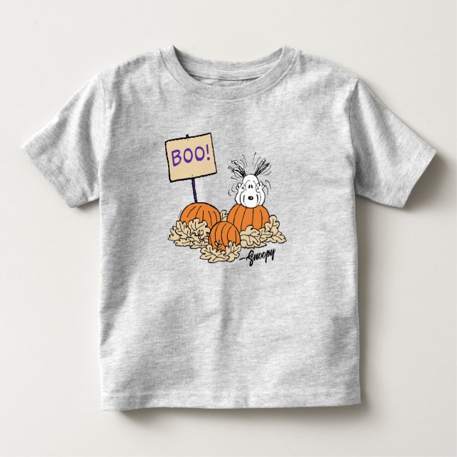 Jordnötter | Snoopy Pumpkin Patch Boo! T Shirt (Framsida)