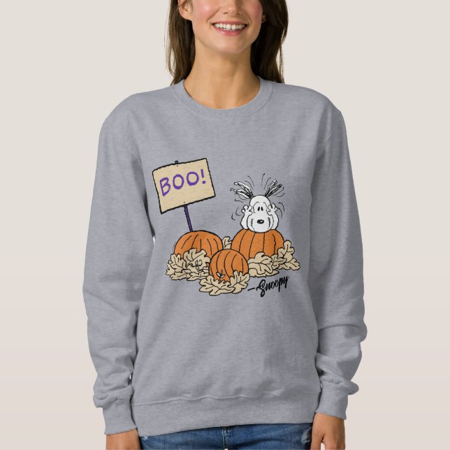 Jordnötter | Snoopy Pumpkin Patch Boo! T Shirt (Framsida)