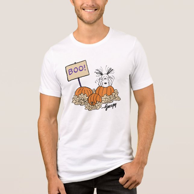 Jordnötter | Snoopy Pumpkin Patch Boo! T Shirt (Framsida)