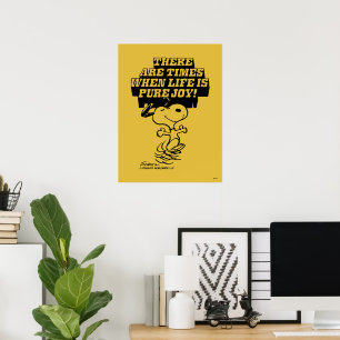 Jordnötter Snoopy Pure Joy Poster