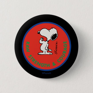 Jordnötter | Snoopy Raw Strength & Courage Badge Knapp