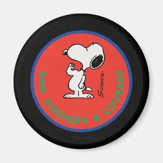 Jordnötter | Snoopy Raw Strength & Courage Badge Magnet