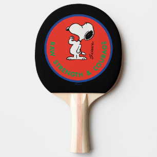 Jordnötter   Snoopy Raw Strength & Courage Badge Pingisracket