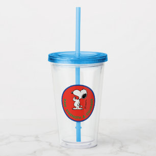 Jordnötter   Snoopy Raw Strength & Courage Badge Take Away Mugg