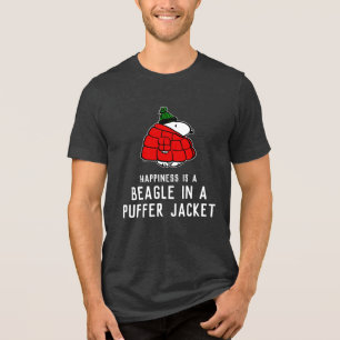 Jordnötter Snoopy Red Puffer Jacka T Shirt