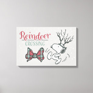 Jordnötter Snoopy Reindeer Canvastryck