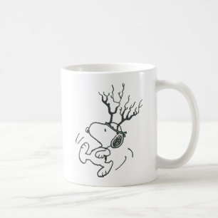 Jordnötter   Snoopy Reindeer Kaffemugg
