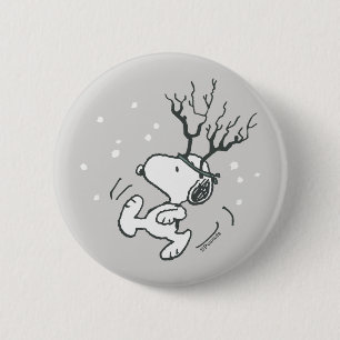 Jordnötter Snoopy Reindeer Knapp