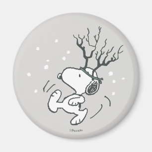 Jordnötter Snoopy Reindeer Magnet