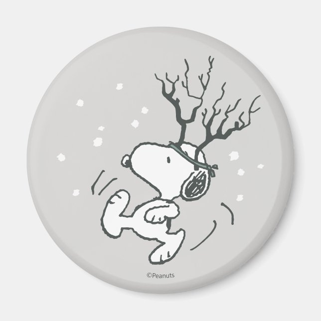 Jordnötter | Snoopy Reindeer Magnet (Framsidan)