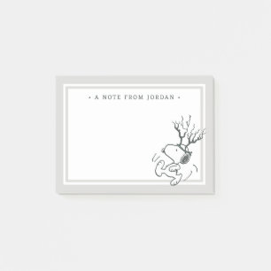 Jordnötter   Snoopy Reindeer Post-it Block