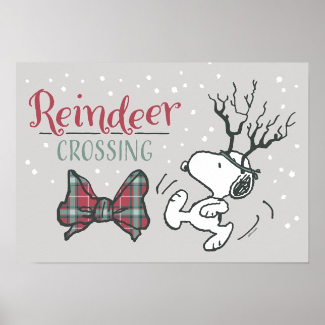 Jordnötter | Snoopy Reindeer Poster (Framsidan)