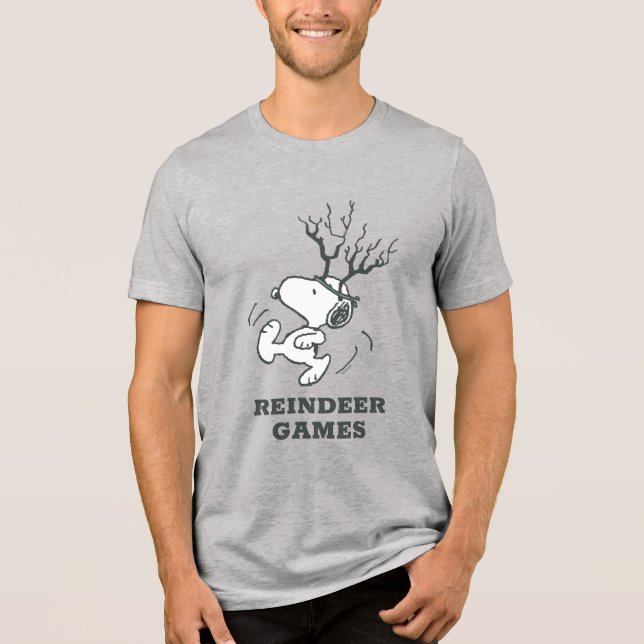 Jordnötter | Snoopy Reindeer T Shirt (Framsida)