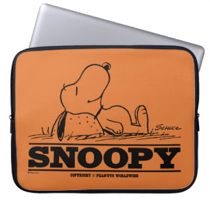 Jordnötter Snoopy Rest Break Laptop Fodral