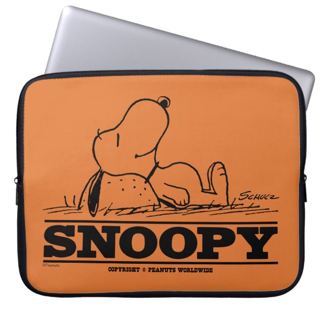 Jordnötter | Snoopy Rest Break Laptop Fodral (Framsidan)