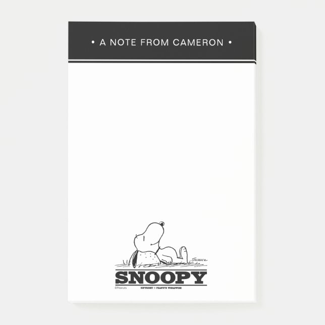 Jordnötter | Snoopy Rest Break Post-it Block (Framsida)