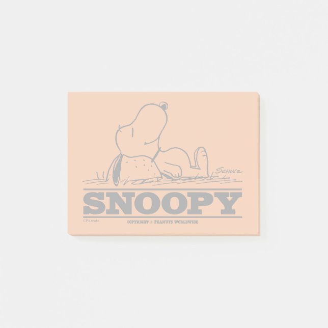 Jordnötter | Snoopy Rest Break Post-it Block (Framsida)
