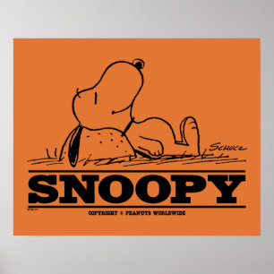 Jordnötter Snoopy Rest Break Poster