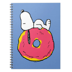 Jordnötter   Snoopy Rosa Donut Anteckningsbok