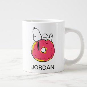 Jordnötter Snoopy Rosa Donut Jumbo Mugg