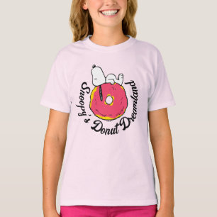 Jordnötter Snoopy Rosa Donut T Shirt