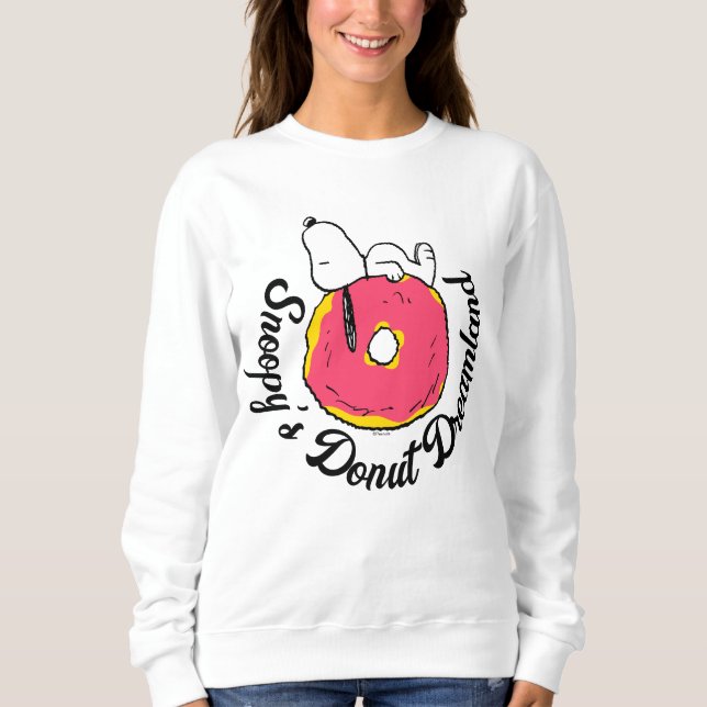 Jordnötter | Snoopy Rosa Donut T Shirt (Framsida)