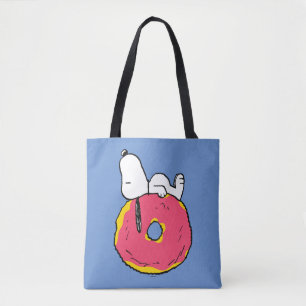 Jordnötter Snoopy Rosa Donut Tygkasse