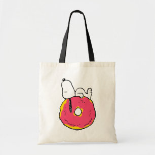 Jordnötter Snoopy Rosa Donut Tygkasse