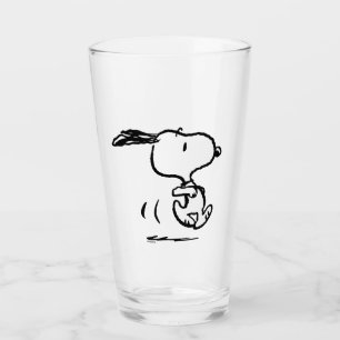 Jordnötter Snoopy Running Glaskopp