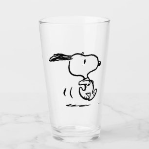 Jordnötter Snoopy Running Glaskopp