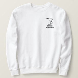 Jordnötter   Snoopy Running Lång Ärmad Tröja