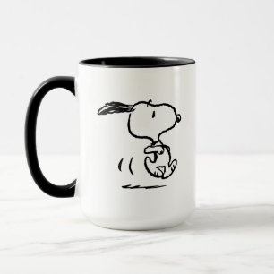 Jordnötter Snoopy Running Mugg