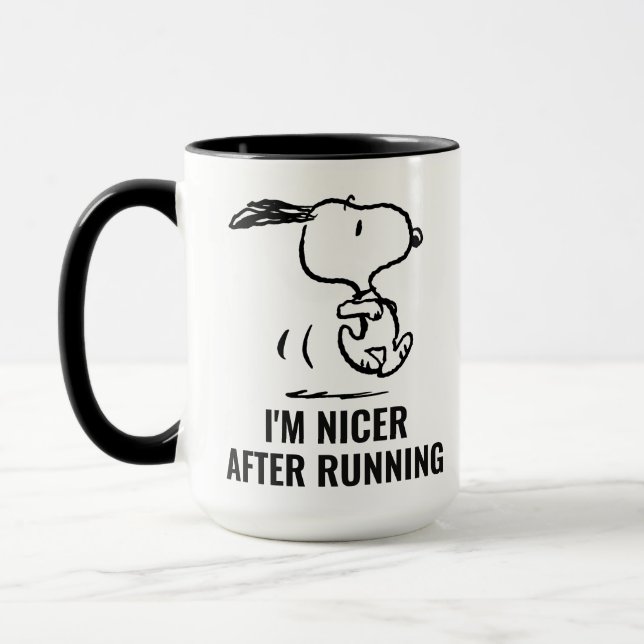 Jordnötter | Snoopy Running Mugg (Vänster)