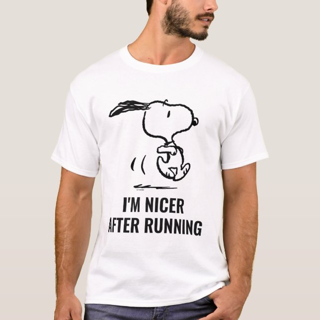 Jordnötter | Snoopy Running T Shirt (Framsida)