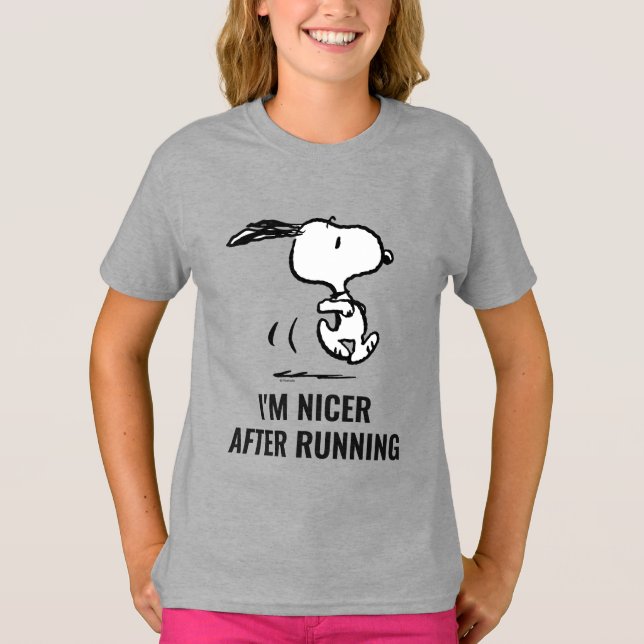 Jordnötter | Snoopy Running T Shirt (Framsida)