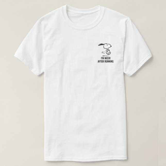 Jordnötter | Snoopy Running T Shirt (Design framsida)