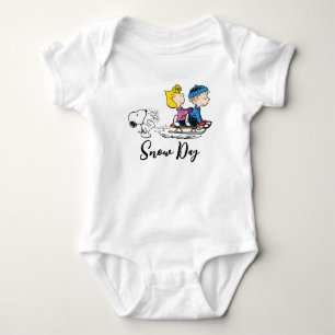 Jordnötter   Snoopy, Sally & Linus Sled Riding T Shirt