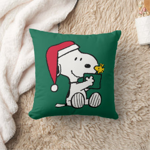 Jordnötter   Snoopy Santa & Woodstock Gift Kudde