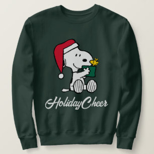 Jordnötter Snoopy Santa & Woodstock Gift Lång Ärmad Tröja