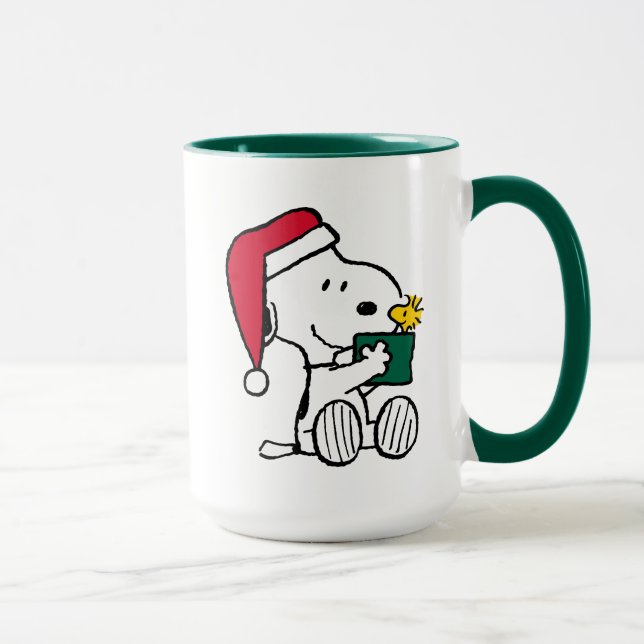Jordnötter | Snoopy Santa & Woodstock Gift Mugg (Höger)