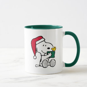 Jordnötter Snoopy Santa & Woodstock Gift Mugg